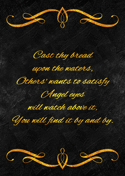 cast thy bread gold Digital Download