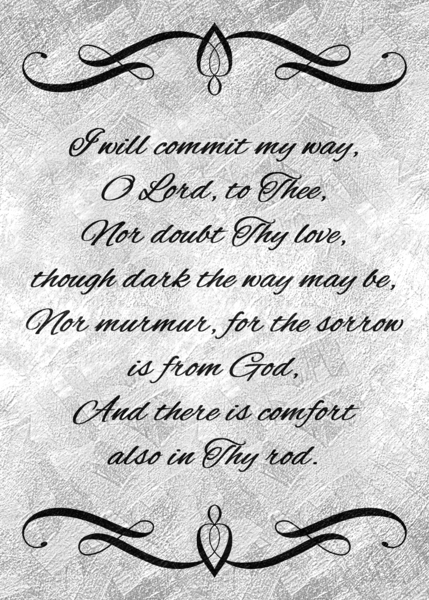 commit thy way to God silver Digital Download