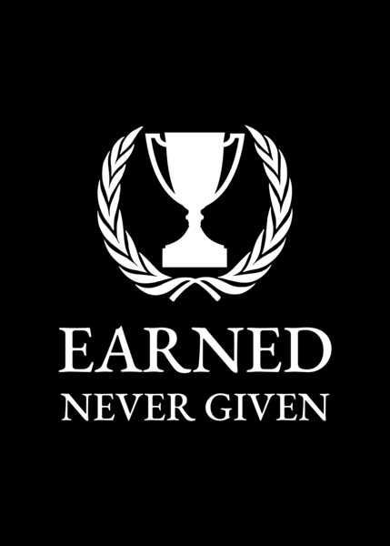 earned never given black by ABConcepts