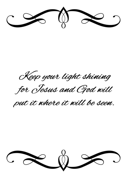 keep the light shining Digital Download