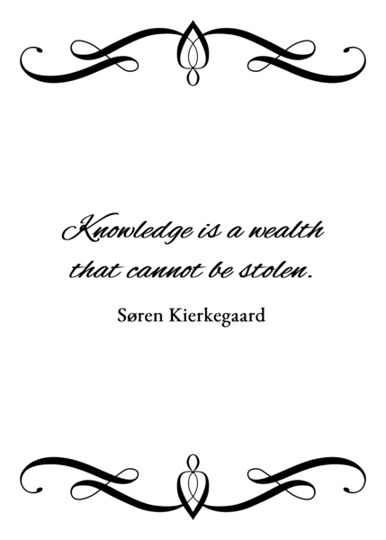 knowledge is wealth plain Digital Download
