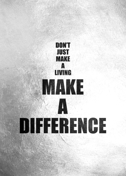 Make a Difference Motivational Wall Art Digital Download