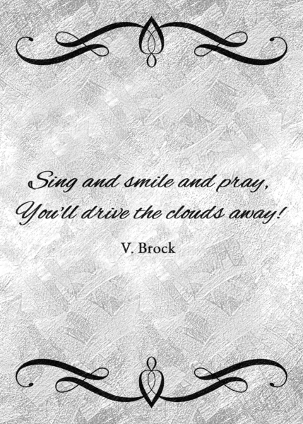 sing smile pray silver Digital Download
