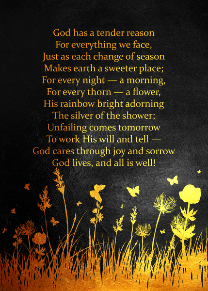 Gods Tender Reason Motivational Wall Art by ABConcepts