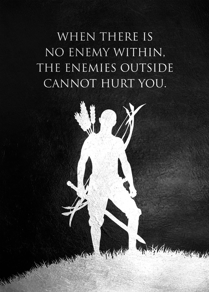 African Proverb Motivational Wall Art by ABConcepts