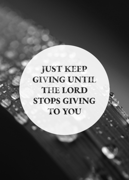 when to stop giving by ABConcepts