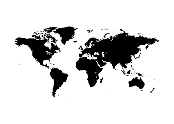 world map white Digital Download