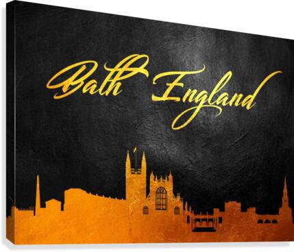 bath gold Canvas Print