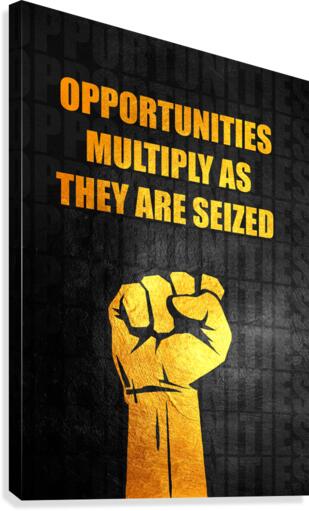 Seize the Opportunity Motivational Wall Art  Canvas Print