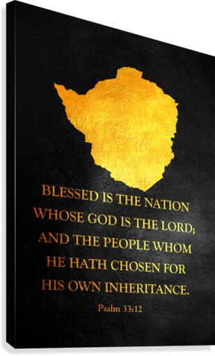 zimbabwe gold Canvas Print