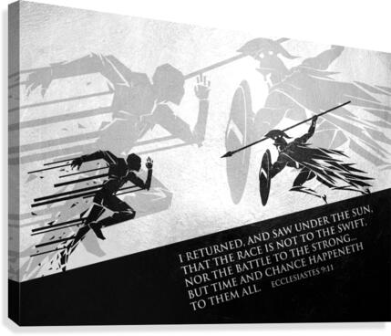 Ecclesiastes 9 11 version 2 Canvas Print