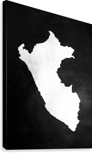 peru gold map Canvas Print