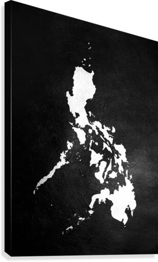 Philippines gold map Canvas Print