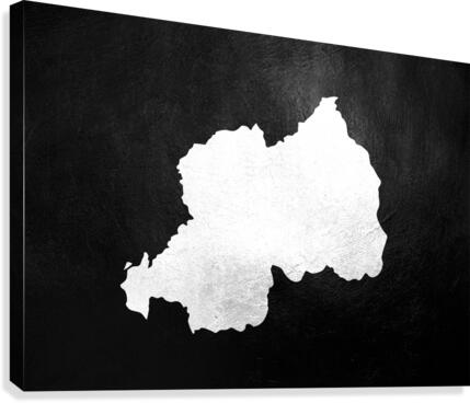 rwanda gold map Canvas Print