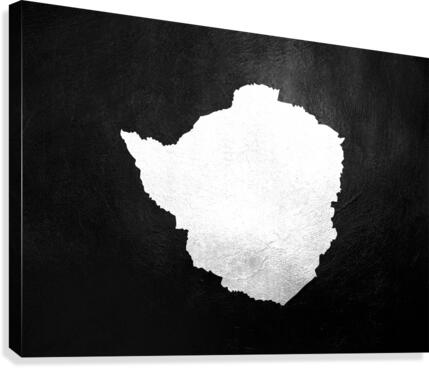 zimbabwe gold map Canvas Print