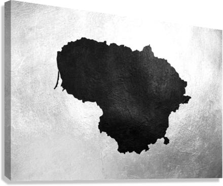lithuania charcoal Canvas Print