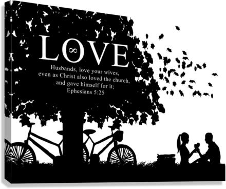 love white Canvas Print
