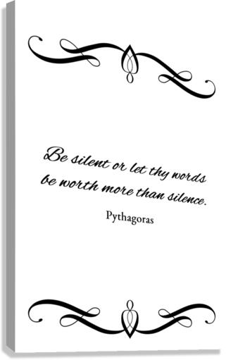 silence plain Canvas Print