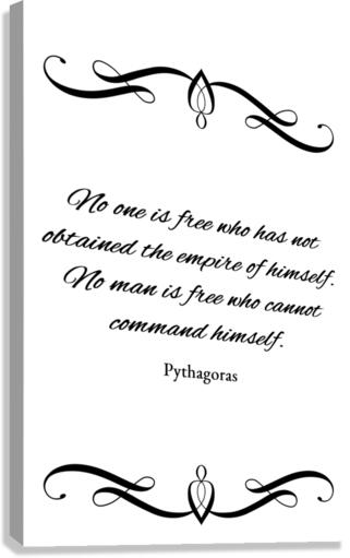 command yourself plain Canvas Print