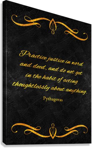 practice justice Canvas Print