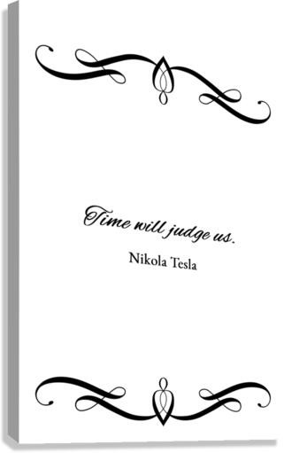 time will tell plain Canvas Print