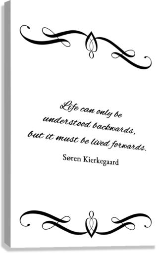 live forward plain Canvas Print