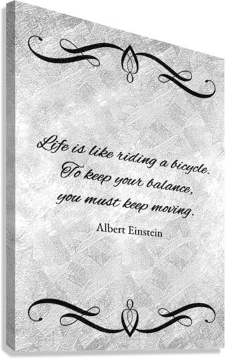 keep moving silver Canvas Print