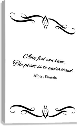 know and understand Canvas Print