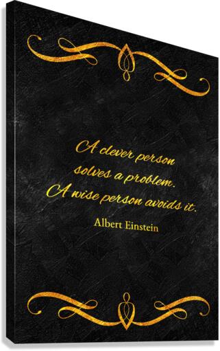 solve and avoid gold Canvas Print