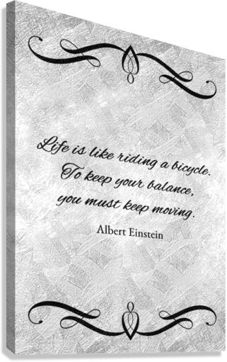 keep moving silver Canvas Print