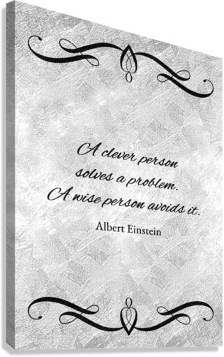 solve and avoid silver Canvas Print