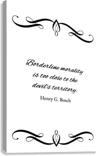 borderline morality Canvas Print