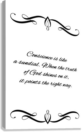 conscience sundial Canvas Print