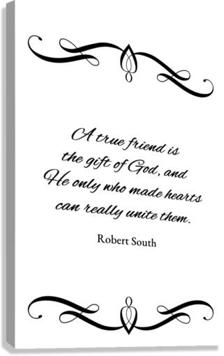 a true friend Canvas Print