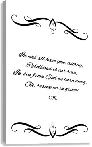 grace rescues Canvas Print