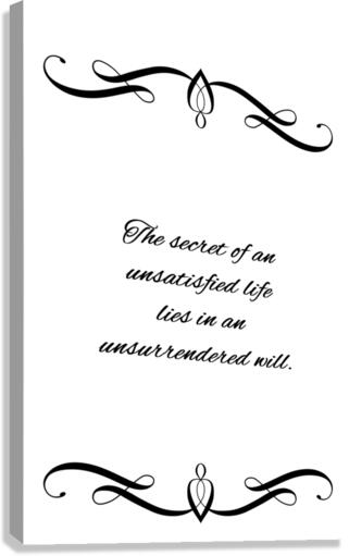 unsurrendered will Canvas Print