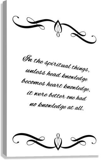 heart knowledge Canvas Print
