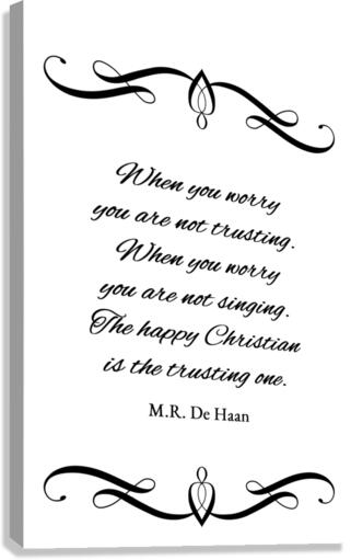 trust and sing Canvas Print