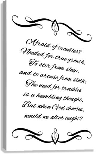 a humbling thought Canvas Print
