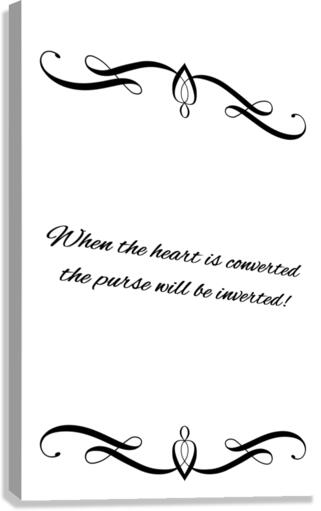 inverted purse Canvas Print