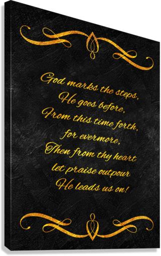 divine guidance gold Canvas Print