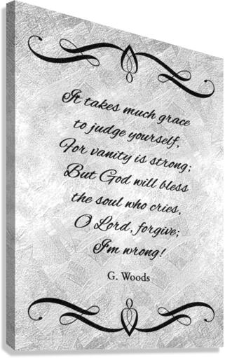 i am wrong silver Canvas Print