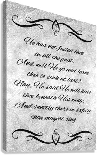 singing not sinking silver Canvas Print