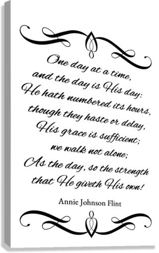 sufficient grace Canvas Print