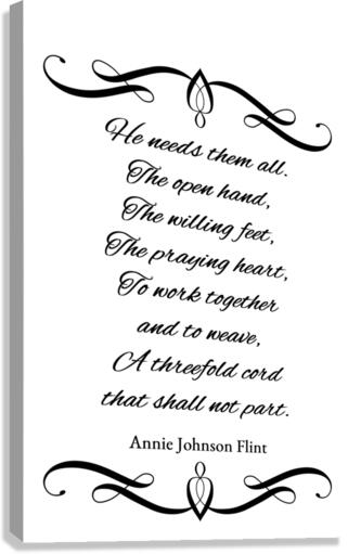 threefold cord Canvas Print