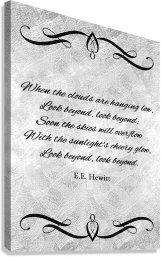 look beyond silver Canvas Print