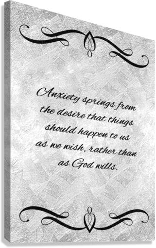 anxiety silver Canvas Print