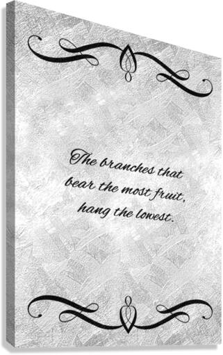 hang low silver Canvas Print