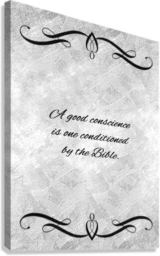 good conscience silver Canvas Print