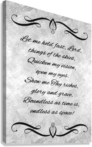 affection on things above silver Canvas Print